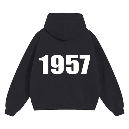 CANVAS 1957 Black Hoodie Straight fit