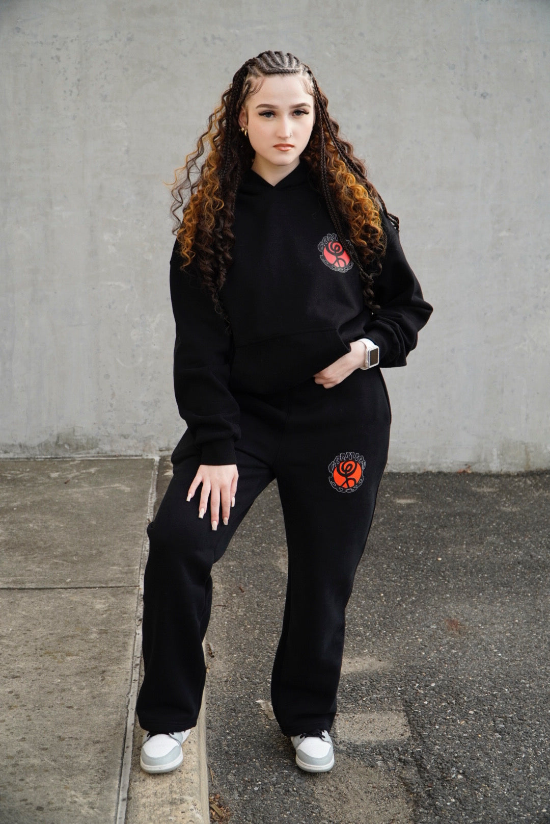 CANVAS Black Torii Gate Sweatsuit Combo