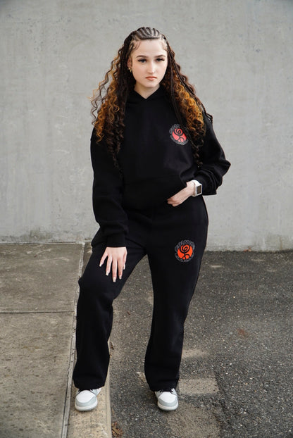 CANVAS Black Torii Gate Sweatsuit Combo