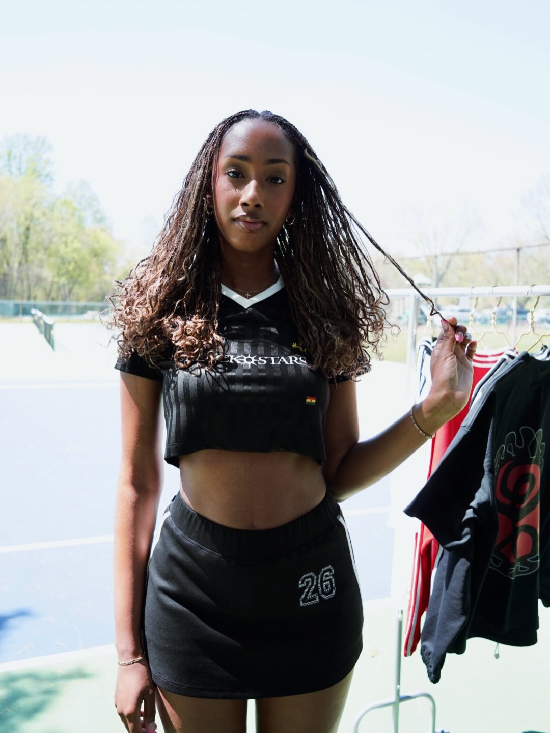 BlackStars Crop top (Black)