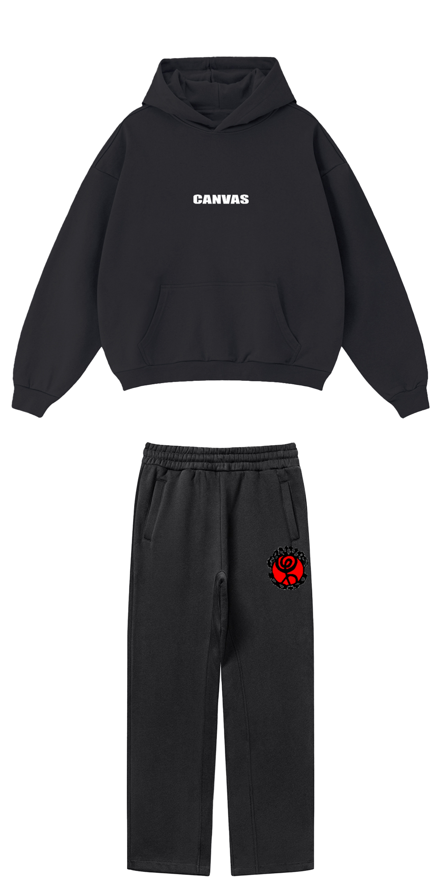 CANVAS Original Black Sweatsuit Combo