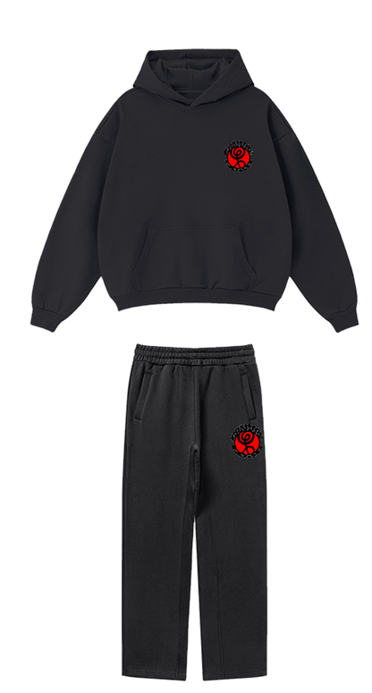 CANVAS Black Torii Gate Sweatsuit Combo
