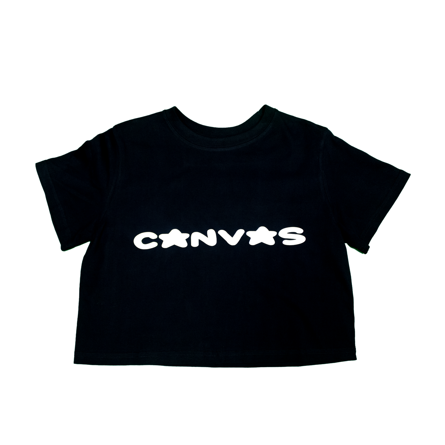 CANVAS DOJO Y2K Black Crop Top