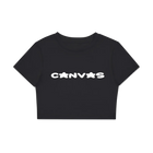 CANVAS DOJO Y2K Black Crop Top
