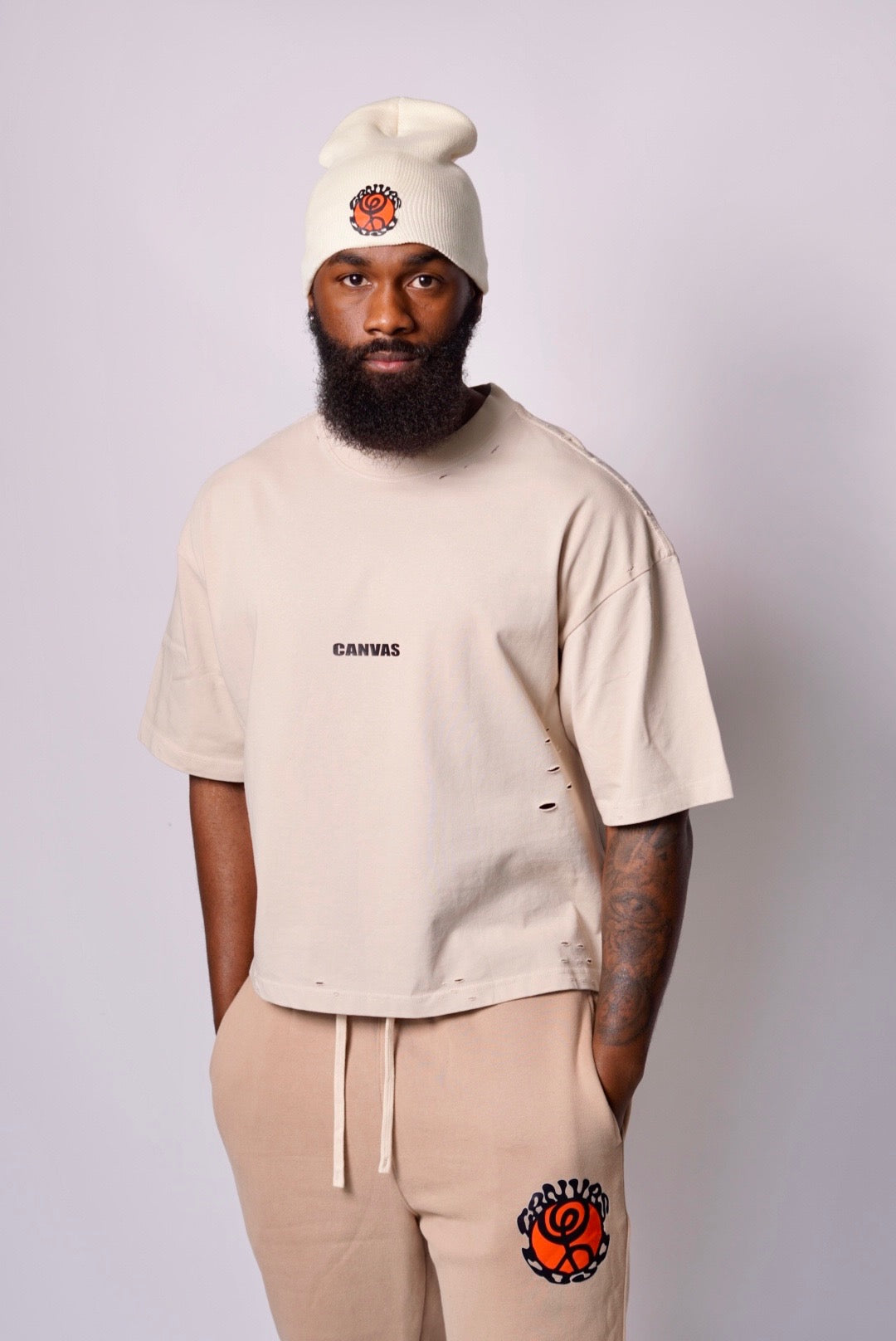 CANVAS Designer T-Shirt (BEIGE)