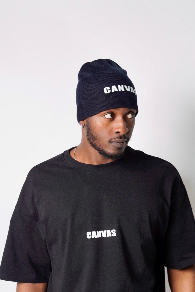 CANVAS Black Beanie