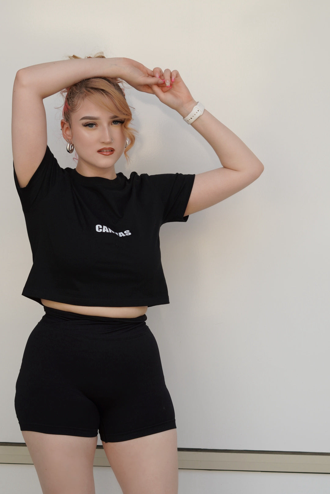 CANVAS DOJO Black Crop Top