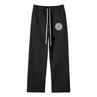 LOST CULTURE Black Sweatpants (White Strings)