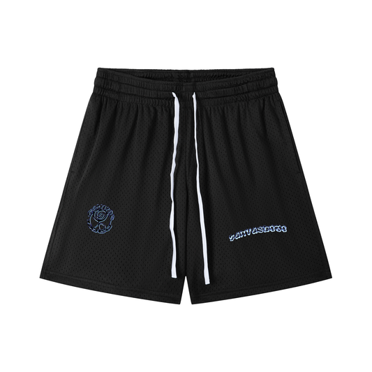 Mesh Drawstring Shorts